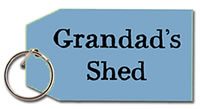 Order Grandad‘s Shed key ring